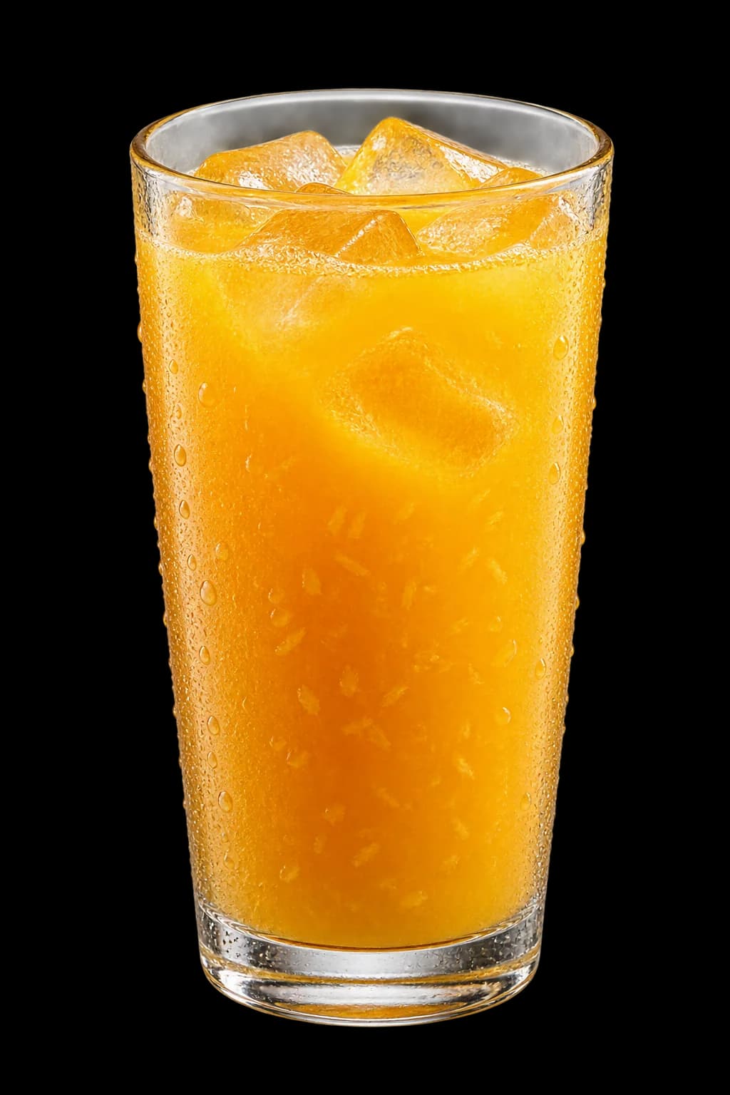 Suco de laranja com gelo